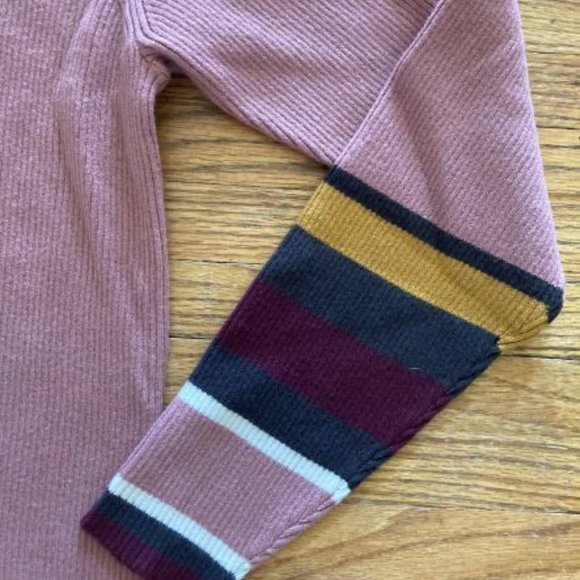 Anthoropologie dark pink ribbed kintt dress size M - Picture 3 of 6